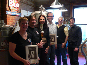 GOHCBC 2014 Winners – The Blue Elephant & Carolinian Hop Yard being presented with the ‘Bottomless Cup’.